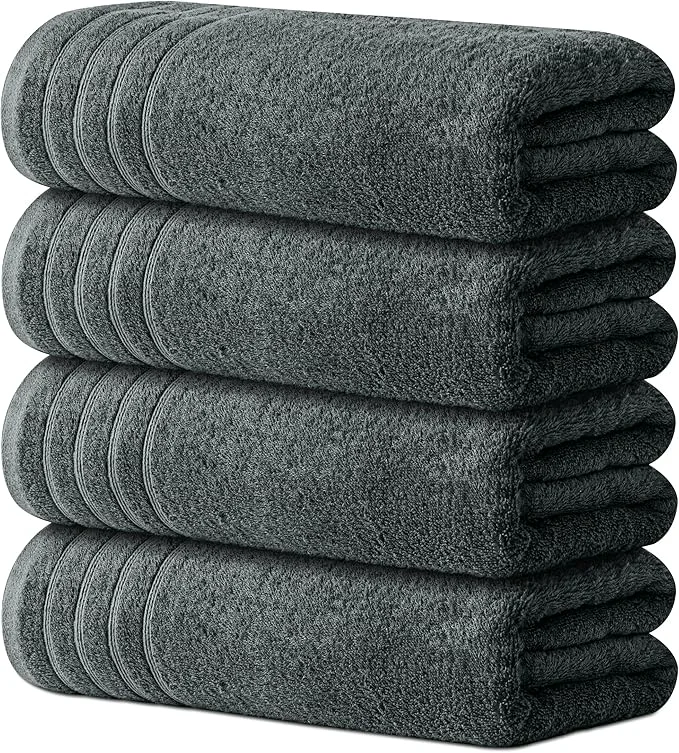 Selected Avalon Towels Bath Towels Set of 4 Size 30 x 60 Inches Highly Soft and Reusable