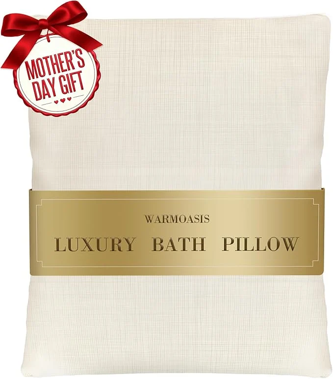 Detailed Luxury Bathtub Pillow Gift for Mother’s Day Neck Back Support Quick-Drying Premium Material