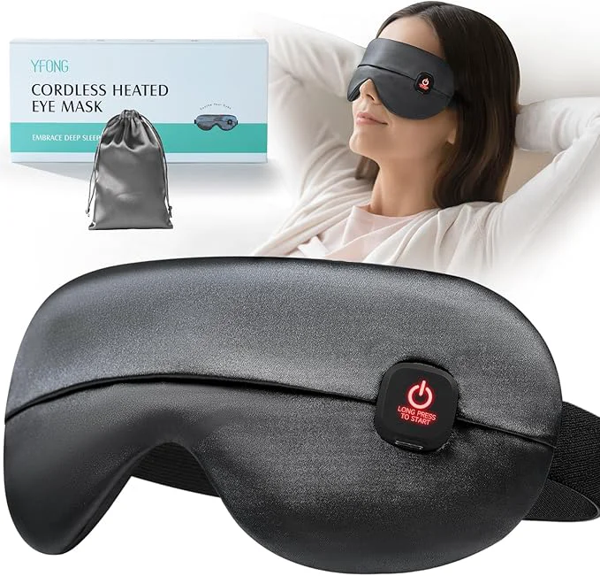 User-Friendly YFONG Cordless Heated Eye Mask for Dry Eyes Warm Eye Compress for Stye Outstanding