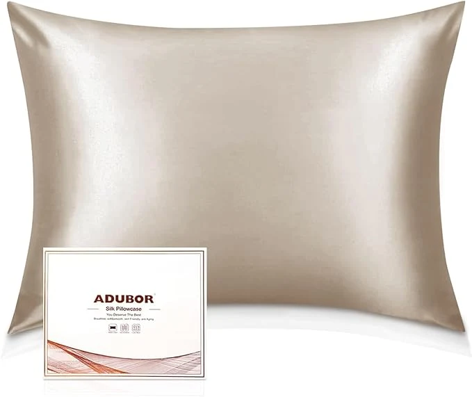 Artisan Adubor Silk Pillowcase – Mulberry Silk Pillow Cases 22 Momme 6A Grade Fibers Silk Pillow Case for Hair and Skin Health with Hidden Zipper King 20 39 39 ×36 39 39 Beige 1PC Outstanding