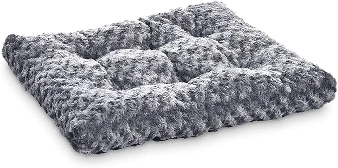 Selected Amazon Basics Washable Cat and Dog Bed Crate Pad Indoor Easy to Wash Fits Medium Crates 29 x 21 x 3 inches Gray Durable