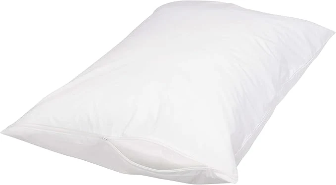 Consistent Amazon Basics Queen Size Pillowcase with Zipper Cotton Hypoallergenic White 31 x 21 Inches Pillows Not Included Proven