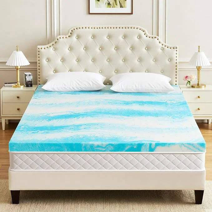 Original Mattress Topper Queen 3 Inch Gel Infused Memory Foam Mattress Topper Pressure Relief Mattress Pad Breathable Bed Topper CertiPUR-US High-Performance