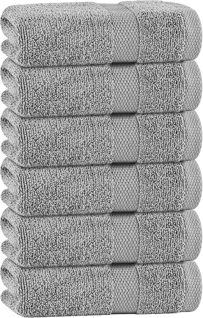 Exceptional White Classic Light Gray Hand Towels Selected