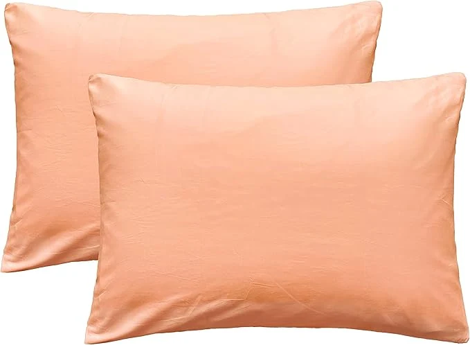 High-Performance iMaylex Soft Egyptian Cotton Zipper Closure Pillowcases Cozy and Lightweight Pillow Case Set of 2 Light Pink King 20 quot x 36 quot Luxury