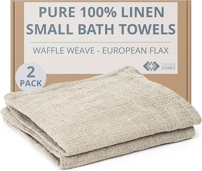 Prestigious Pure Linen Small Bath Towels Soft