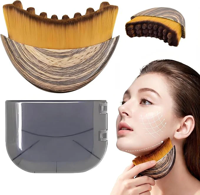 Traditional Lymphatic Contour Face Brush Lymphatic Face Brush Lymphatic Drainage Brush Original Design