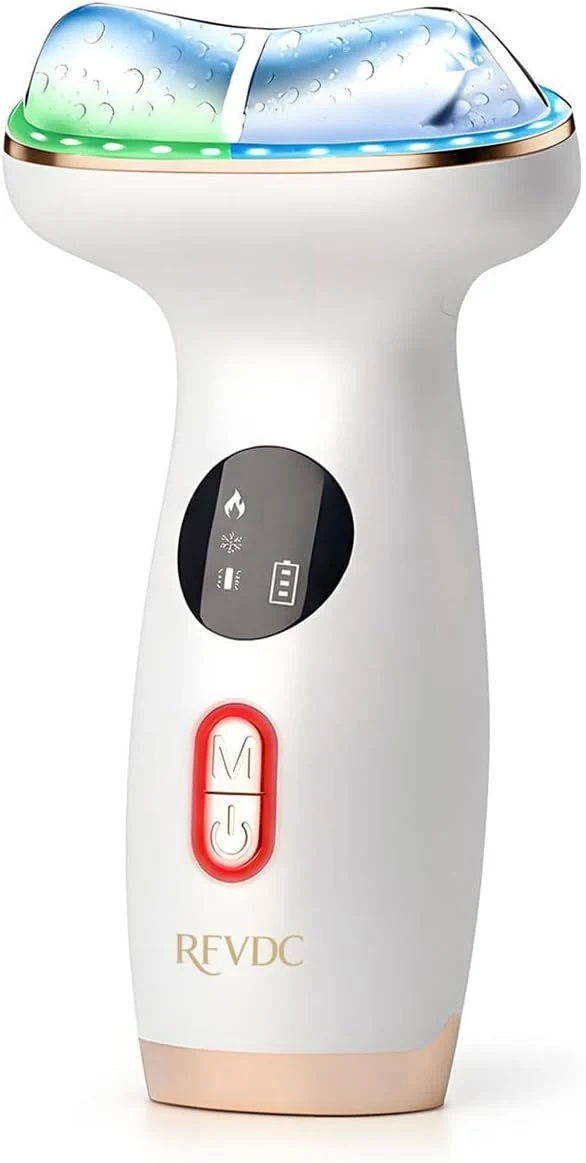 Modern Cold Heat Gua Sha Facial Neck Lymphatic Massager 7-in-1 LED Red Light Face Selected
