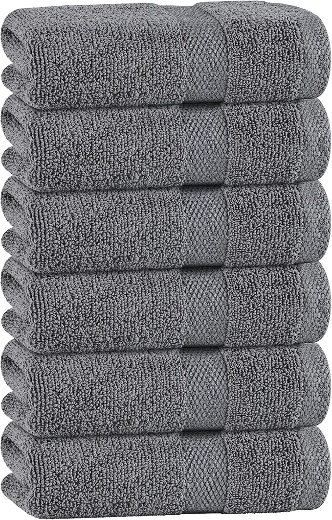 Natural White Classic Gray Hand Towels for Bathroom Cotton Hand Towel Bulk for Gym Recyclable