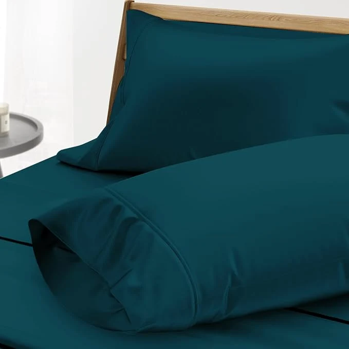 Exceptional Thread Spread Egyptian Cotton King Size Pillow Cases Set of 2 – Luxury 1000 Series Paradise Collection Pillow Cases King Size Teal Soft Cooling Hotel Egyptian Cotton Pillowcases Practical