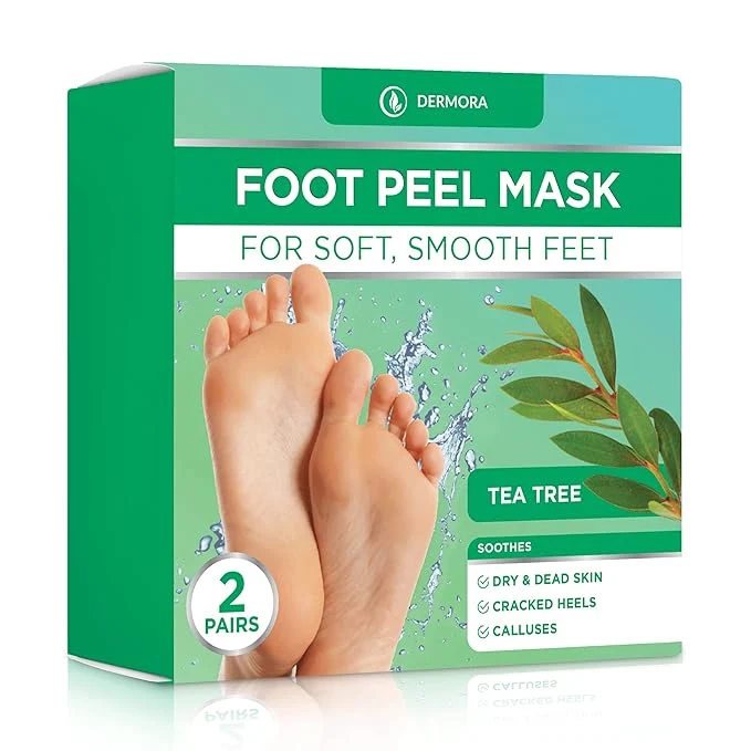 Enhanced DERMORA Foot Peel Mask Skin Exfoliating Foot Masks Pure