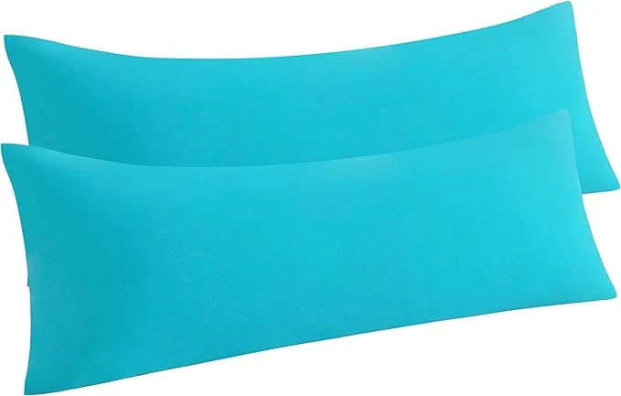Certified NTBAY Body Pillow Cases Set of 2 2 Pack Brushed Microfiber 20×54 Pillow Cases Soft Wrinkle Fade Stain Resistant Blue Pillow Cases with Envelope Closure 20×54 Inches Blue Exclusive