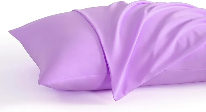 Verified NTBAY King Pillow Cases Set of 2 2 Pack Brushed Microfiber 20×36 Pillow Cases Soft Wrinkle Fade Stain Resistant Light Purple Pillow Cases with Envelope Closure 20×36 Inches Light Purple Refined
