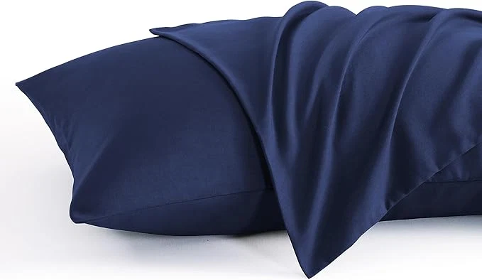 Excellent NTBAY King Pillow Cases Set of 2 2 Pack Brushed Microfiber 20×40 Pillow Cases Soft Wrinkle Fade Stain Resistant Navy Blue Pillow Cases with Envelope Closure 20×40 Inches Navy Blue Crafted