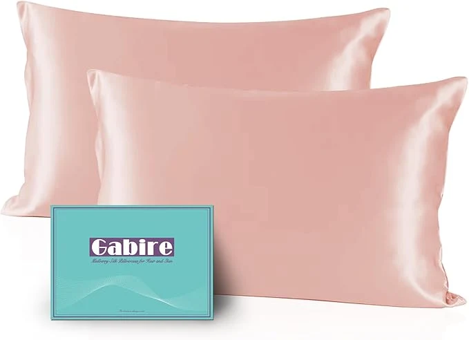 Functional Mulberry Silk Pillow Cases Set of 2 Both Sides Silk Pillowcases for Hair and Skin Cool Pillowcase Organic Silk Pillowcase 2 Pack with Hidden Zipper Coral Pink Queen 20 quot ×30 quot Powerful