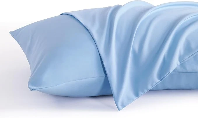Fast NTBAY Standard Pillow Cases Set of 2 2 Pack Brushed Microfiber 20×26 Pillow Cases Soft Wrinkle Fade Stain Resistant Sky Blue Pillow Cases with Envelope Closure 20×26 Inches Sky Blue Exceptional