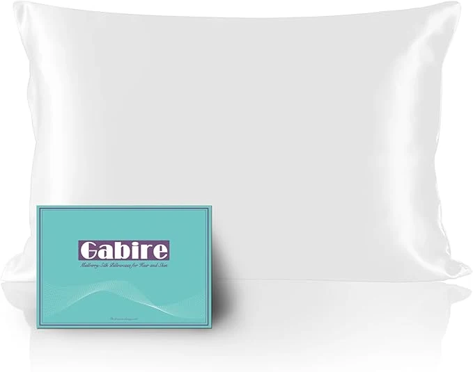 Effective Mulberry Silk Pillowcase for Hair and Skin Prevent Acne Pillow Cases Both Sides Silk Pillowcases Organic Silk Pillowcase with Hidden Zipper White King 20 quot ×36 quot