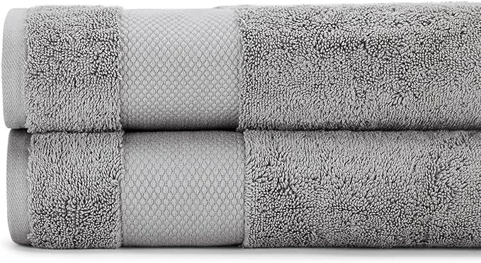Relaxed BIOWEAVES Organic Cotton 700 GSM Plush Bath Towels 30 x 58 GOTS Certified