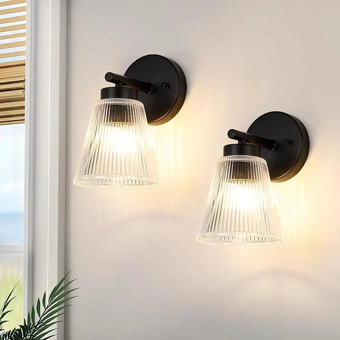 Carefully Designed OCIOC Set of 2 Wall Sconces for Bathroom Mount Lighting Lanterns for Mirror Fine Crafted
