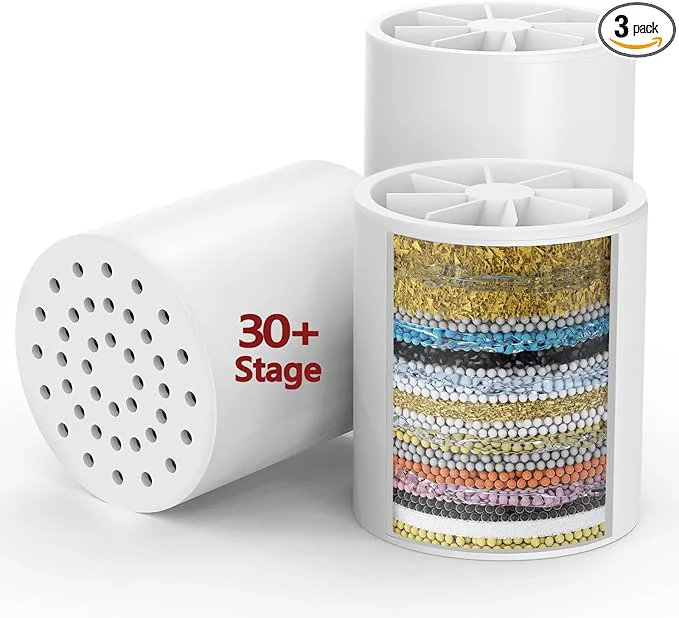 Safe 3 Pack 33 Stage Universal Shower Filter Cartridge Smooth