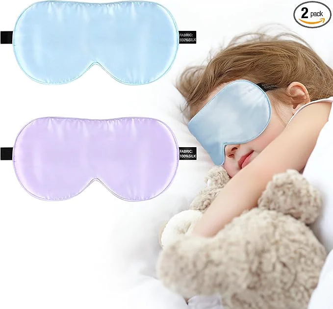 Fine Silk Sleep Eye Mask for Kids Natural Pure Silk Sleeping Masks High-Performance