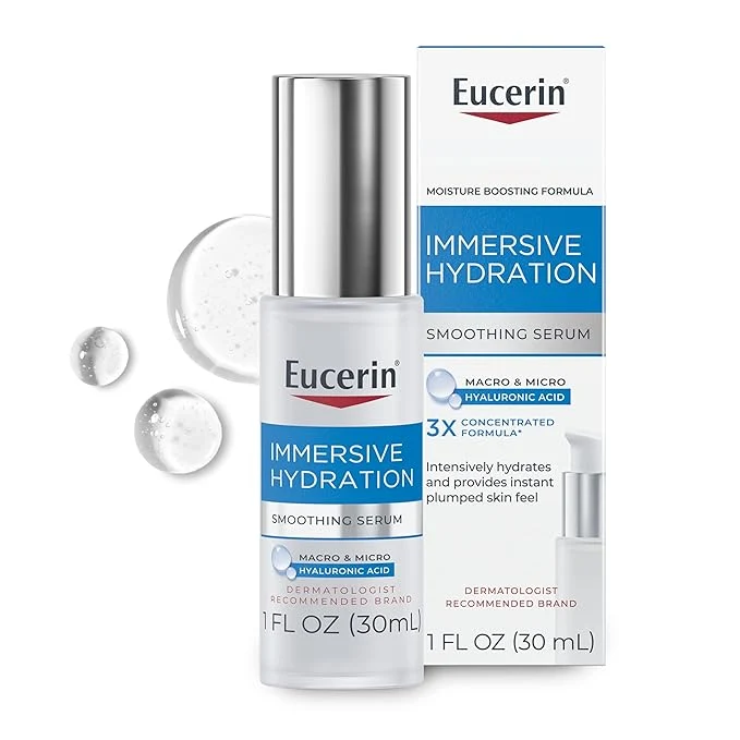 Pure Eucerin Immersive Hydration Smoothing Face Serum Ultra-Lightweight Hyaluronic High-End