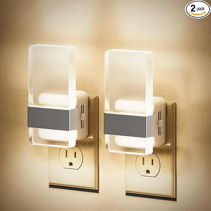 User-Friendly JandCase Night Lights Plug into Wall Dusk to Dawn Sensor 3000K Soft White LED Refined