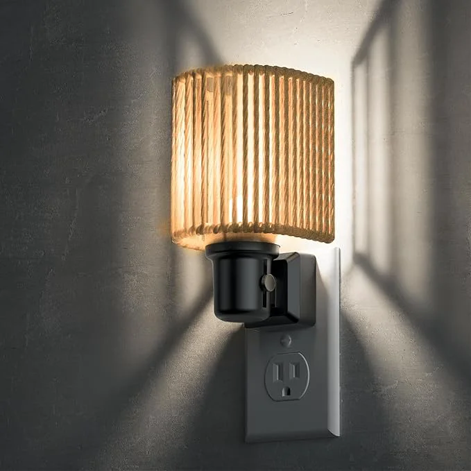 Premium Material L LOHAS LED Night Lights Plug into Wall Boho Night Light Decorative Bohemian Soft