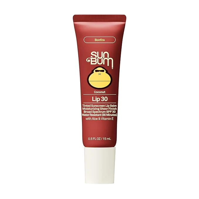 Certified Sun Bum SPF 30 Sunscreen Bonfire Tinted Lip Balm Functional