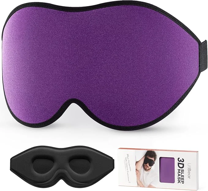 Advanced LitBear Sleep Mask for Side Sleeper Women Men Eye Mask for Sleeping Light Sustainable