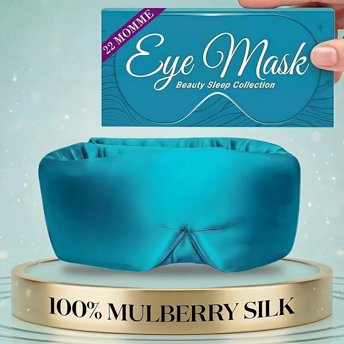 Crafted SLEEP SANCTUARY Pure Mulberry Silk Sleep Mask Consistent