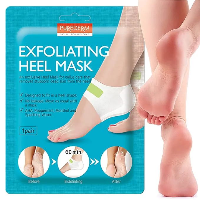 User-Friendly Purederm Exfoliating Heel Mask – Heel Peeling masks gently remove calluses from Refined