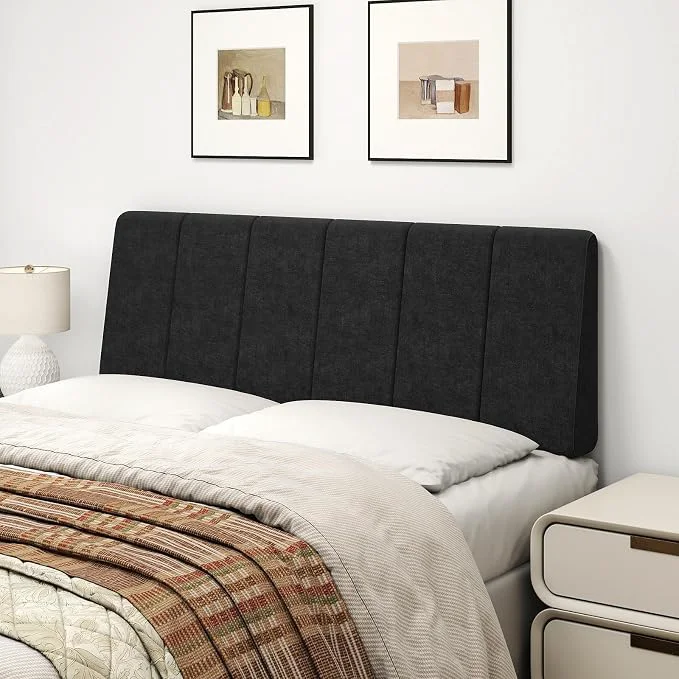 Top-Quality Full Size Headboard Only-No Assembly Required Black Easy to use no assembly required Linen fabric and extra-thick foam for added comfort Modern style headboard full size Relaxed