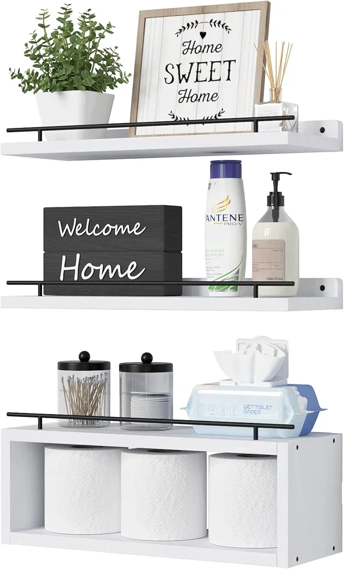 Luxury WOPITUES Floating Shelves for Wall Artisan