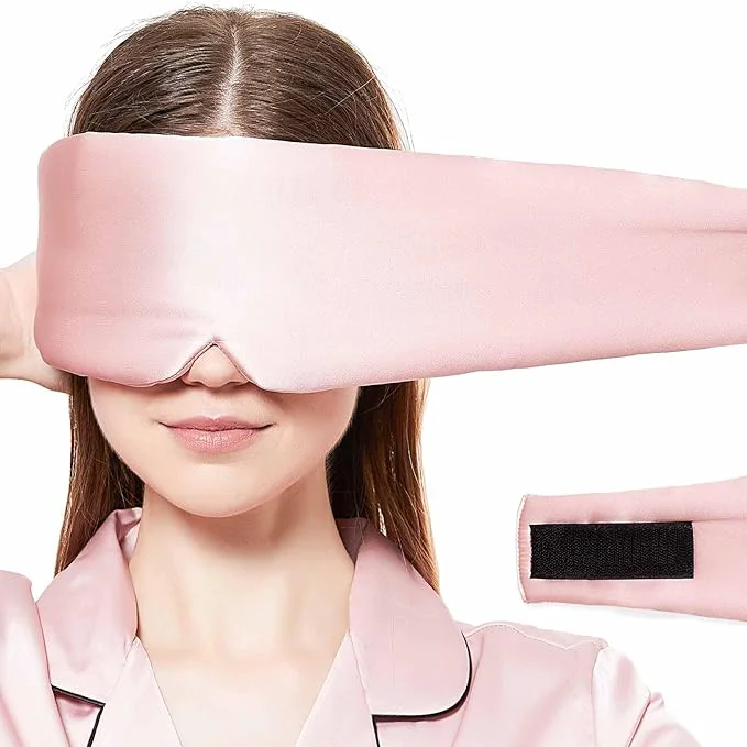 Dependable Silk Sleeping Mask Large Wrap-Around Blindfold Eco-Friendly