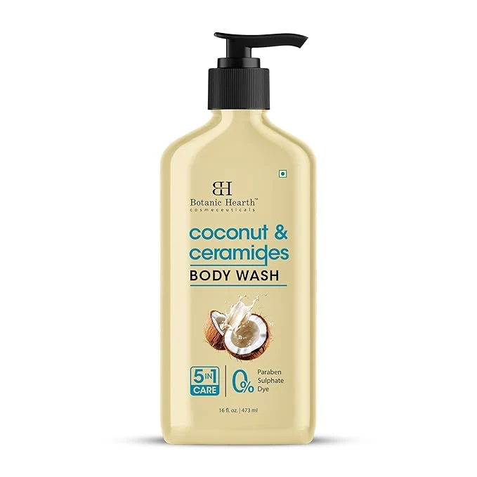 Responsible Botanic Hearth Coconut Ceramides Body Wash – Hydrating Shower Gel Soft
