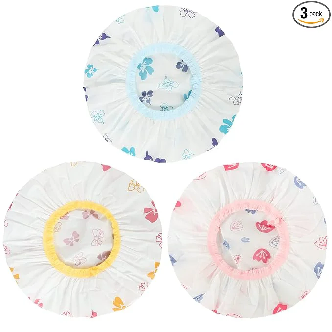Lightweight Waterproof Shower Caps Functional