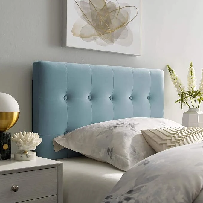 Reliable Modway Emily Twin Biscuit Tufted Performance Velvet Headboard Light Blue Reusable