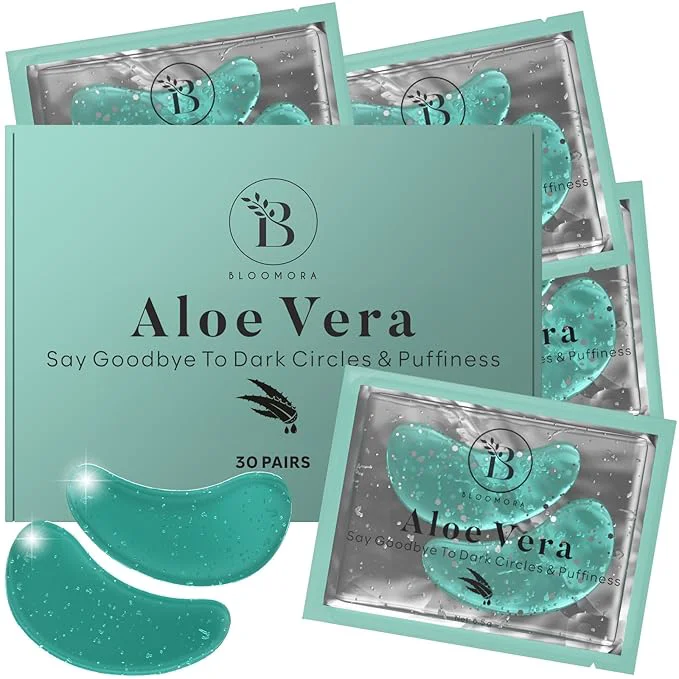 Professional BLOOMORA Aloe Vera Under Eye Patches Trendy