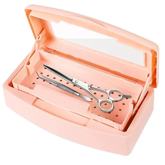 Authentic Gusnilo Sterilizer Box Nail Tool Disinfectant Jar Plastic Disinfectant Functional