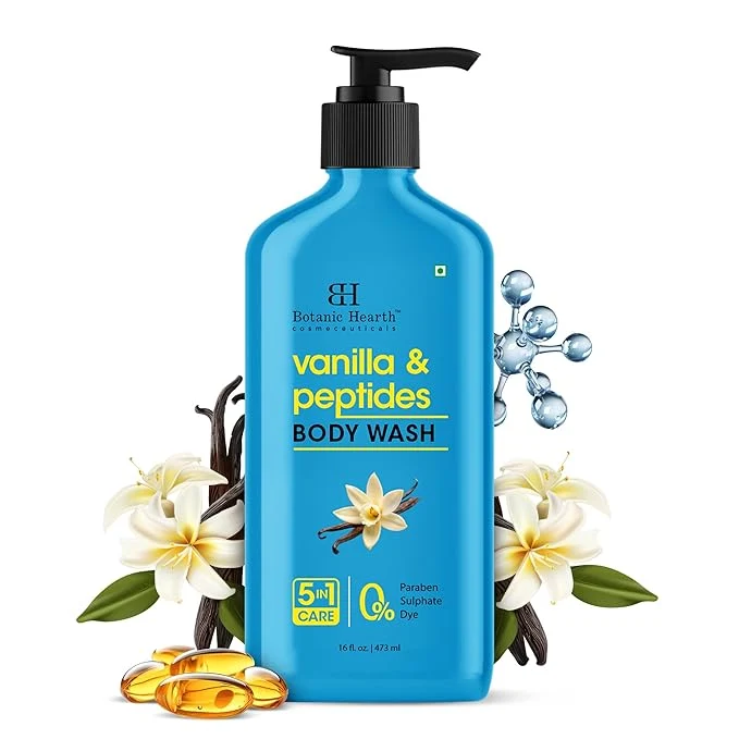Versatile Botanic Hearth Vanilla Body Wash – Hydrating 5-in-1 Shower Gel Artisan