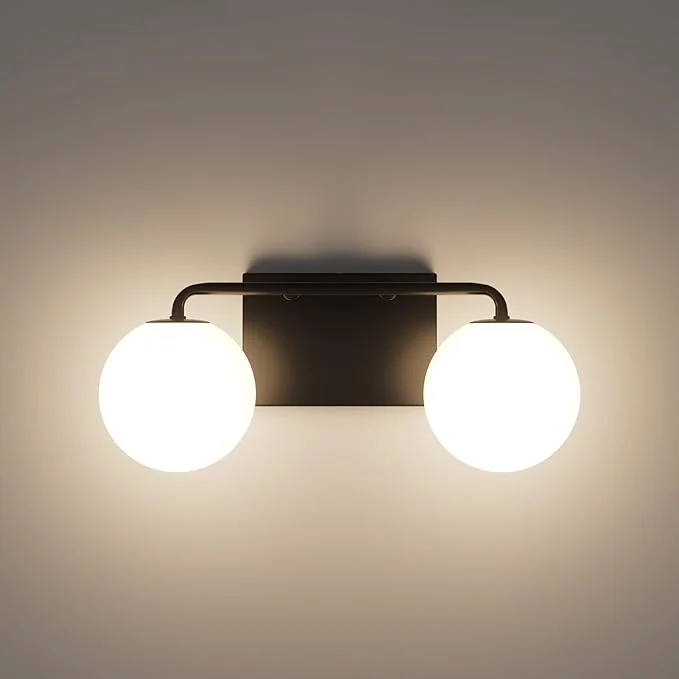 Top-Quality Tipace 2 Lights Mid Century Vintage Bathroom Vanity Light Fixtures Over Mirror Superior