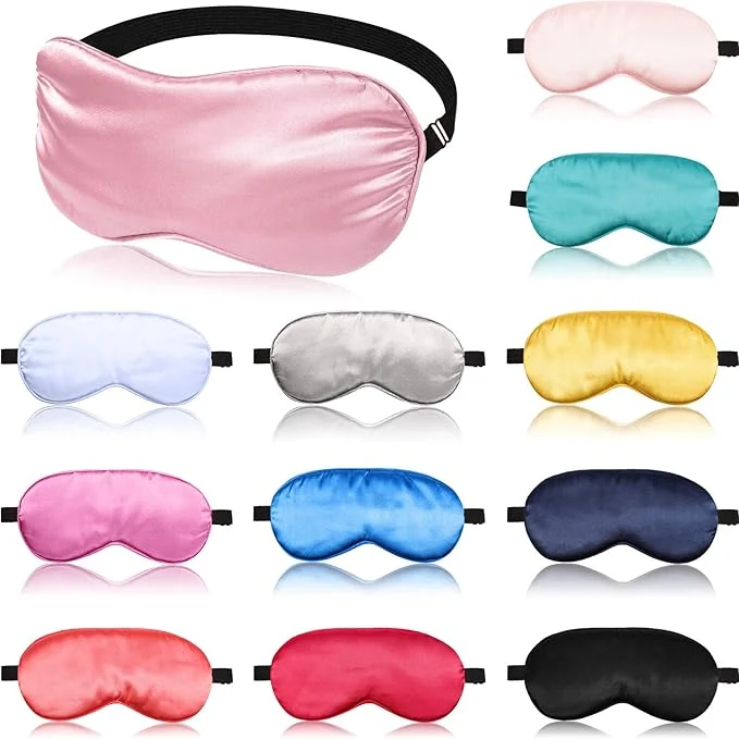 Dependable 12 Pieces Silk Sleep Mask Pure Silk Sleep Eye Mask Functional