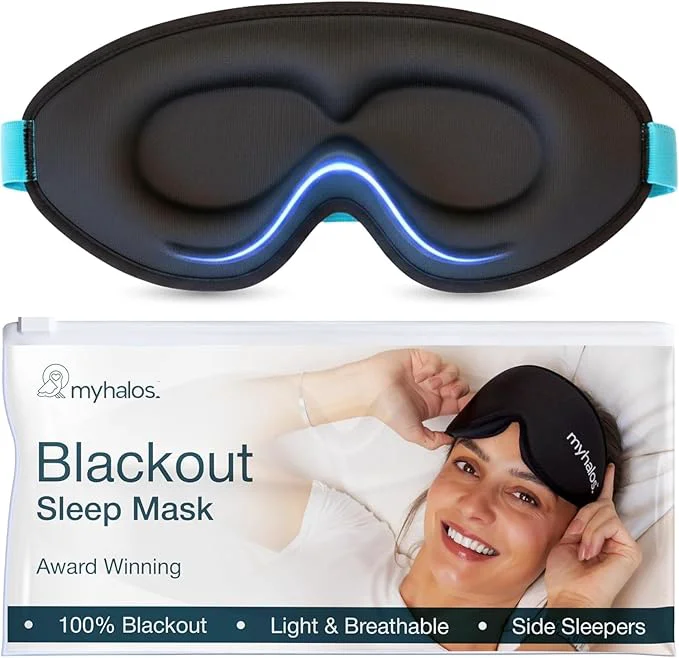World-Class MyHalos® Sleep Mask – 3D Blackout Eye Mask Clean