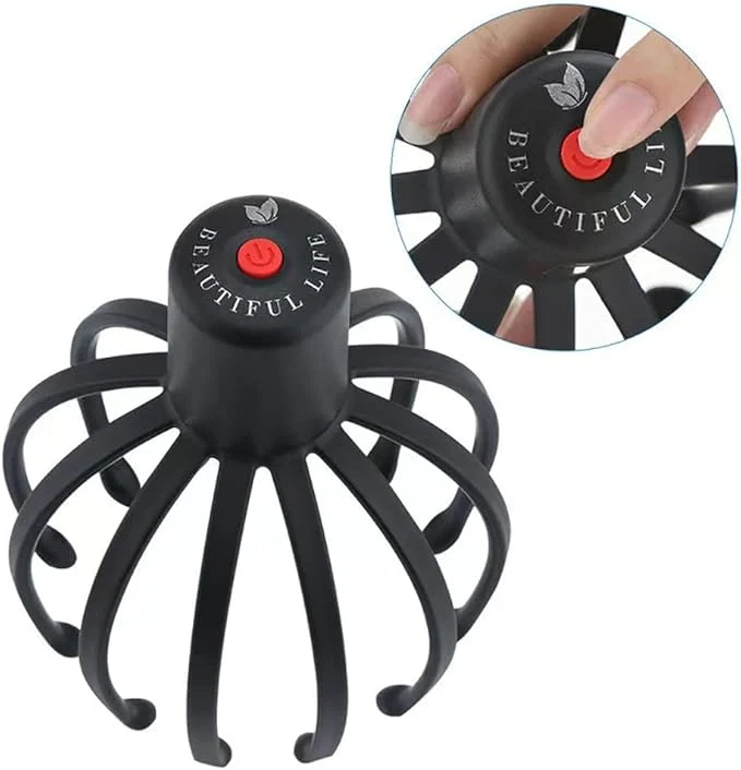 Smooth Electric Scalp Massager with 3 Modes 360 Degree Head Massager Cordless Contemporary