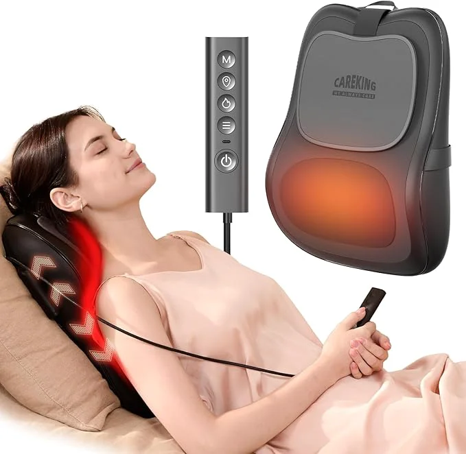 Exceptional Back Massager with Heat 3D Massage Pillow Breathable
