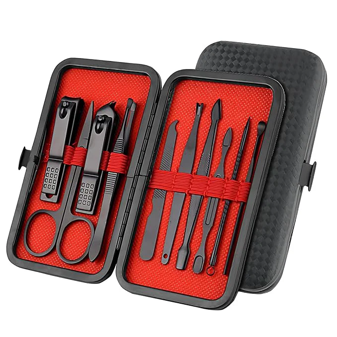 Minimalist Nail Clipper Grooming Set 10-Piece Manicure Set Nail Care Kit Advanced