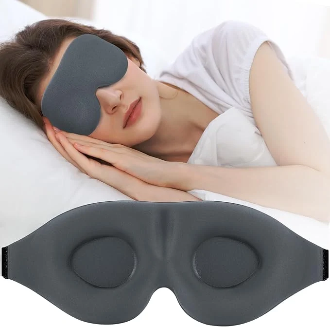 Trendy ZGGCD Sleep Mask for Side Sleeper Light Blocking Sleeping Eye Mask for Women Smart