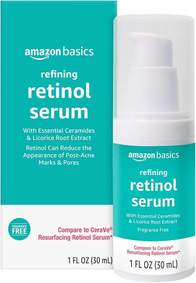 Certified Amazon Basics Retinol Serum for Face Pore Minimizer Fast Absorbing Formula Premium