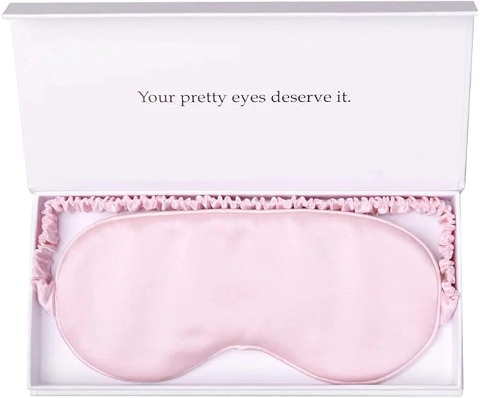 Detailed Silk Sleep Mask Light Blocking Luxury Mulberry 19mm Silk Eye Mask Eye Genuine